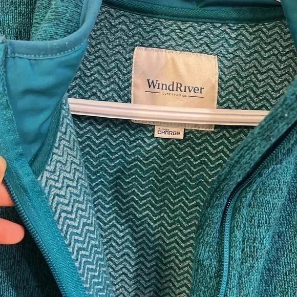 [USXL] WindRiver Turquoise  T- Max Charge Men Sweater - Picture 6 of 7